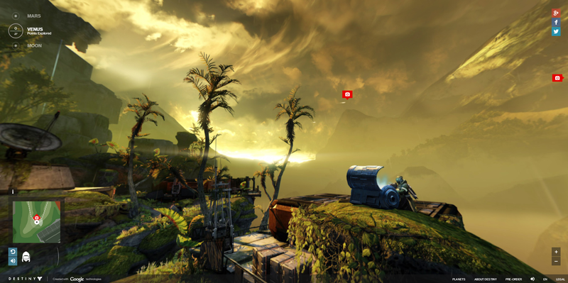 Illustration for article titled Destiny's new Planet Map is like Google Streetview for the solar system